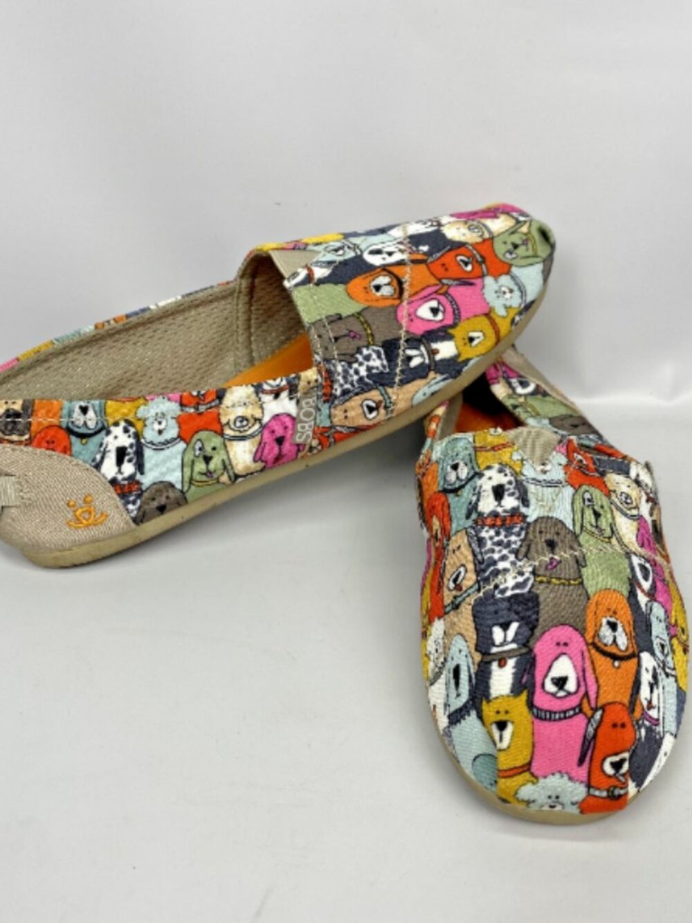 SKECHERS BOBS Women’s Plush wags Dog Party Ballet FLATS SZ 5.5